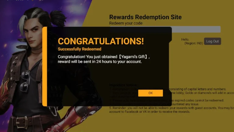 Free Fire Max Redeem Codes 23rd August 2024