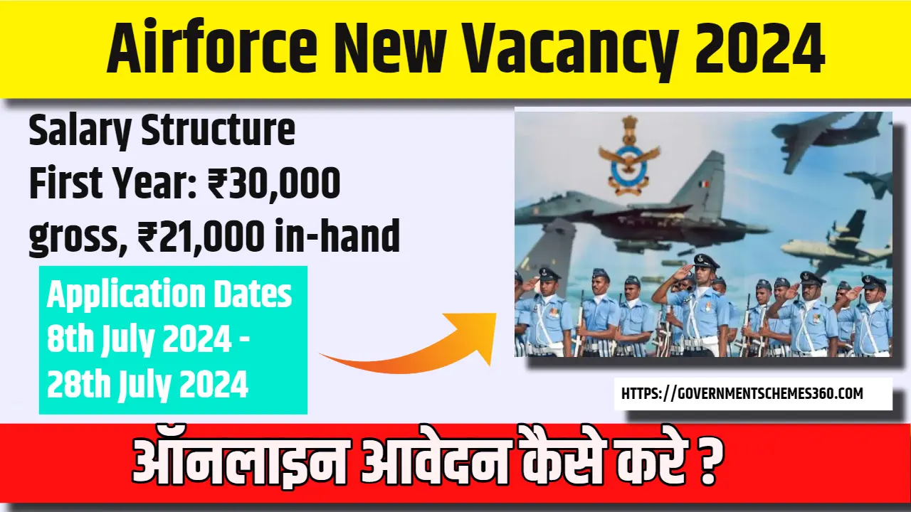 Airforce New Vacancy 2024 Airforce X Y Group Notification 2024 Government Schemes 360